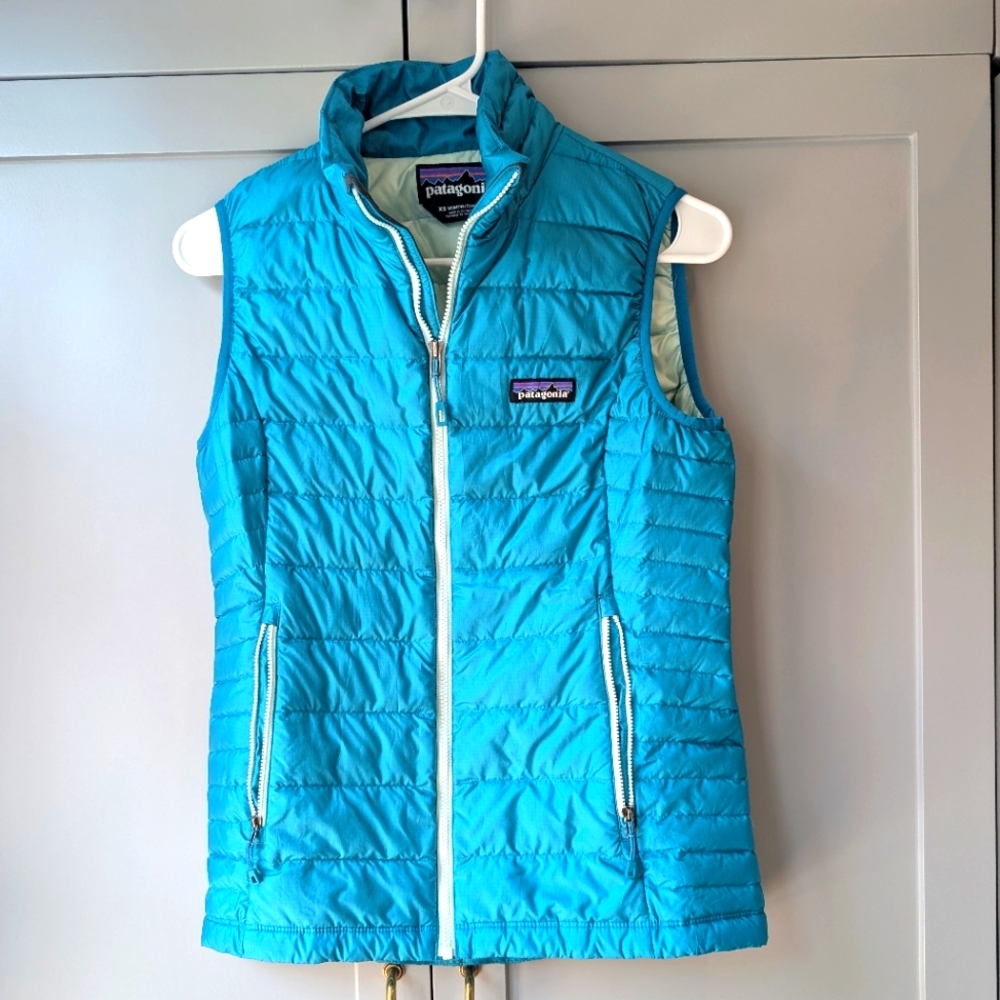 Patagonia Turquoise Quilted Vest